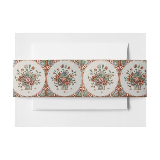 Vintages Terracotta Tiles-Muster Einladungsbanderole (Vorderseite Beispiel)