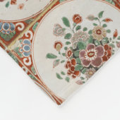 Vintages Terracotta Tiles-Muster Fleecedecke (Ecke)