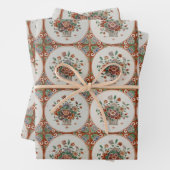 Vintages Terracotta Tiles-Muster Geschenkpapier Set (Beispiel)