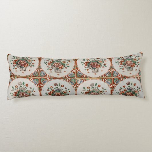 Vintages Terracotta Tiles-Muster Seitenschläferkissen (Rückseite)