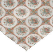 Vintages Terracotta Tiles-Muster Tischdecke (Schrägansicht)