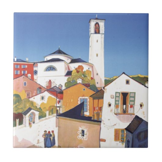 Vintages Tessin Tessin Fliese (Vorderseite)