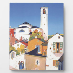 Vintages Tessin Tessin Fotoplatte