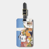 Vintages Tessin Tessin Gepäckanhänger (Vorderseite vertikal)