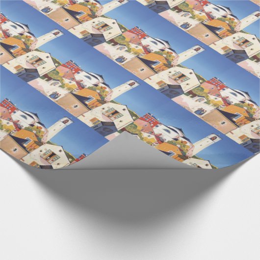 Vintages Tessin Tessin Geschenkpapier (Ecke)