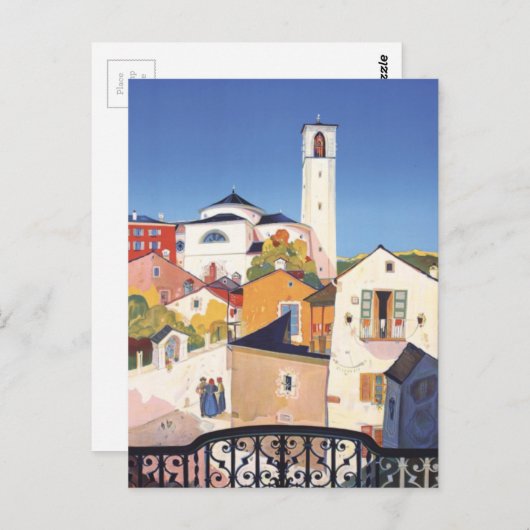 Vintages Tessin Tessin Postkarte (Vorne/Hinten)