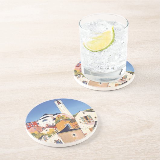 Vintages Tessin Tessin Untersetzer (Seite)