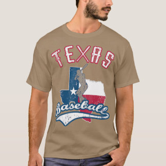 Vintages Texas Baseball GameDay störte Retro T-Shirt
