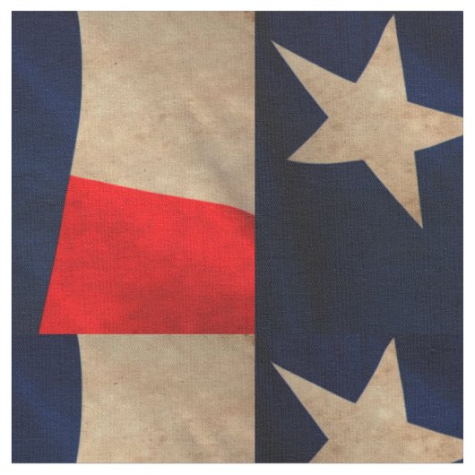 Vintages Texas-Flaggen-Gewebe Stoff (Nahaufnahme)