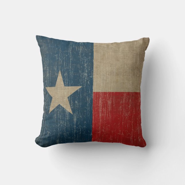 Vintages Texas Kissen (Vorderseite)