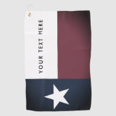 Vintages Texas-Staatsflagge Zollvergoldungsgeschen Golfhandtuch (Vorderseite)