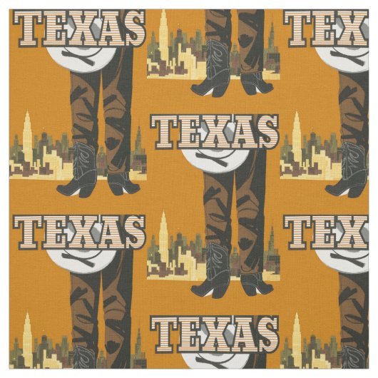 Vintages Texas USA-Gewebe Stoff (Muster)