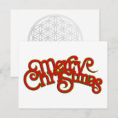 Vintages Textdesign: Frohe Weihnachten (Vorne/Hinten)