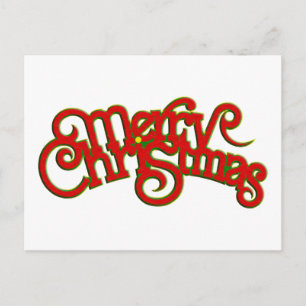 Vintages Textdesign: Frohe Weihnachten