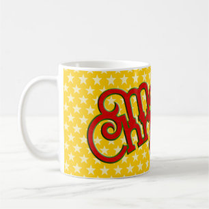 Vintages Textdesign: Frohe Weihnachten Kaffeetasse