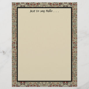 Vintages Textil-Schreibpapier Briefbogen