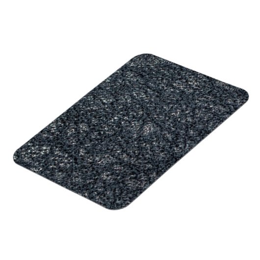 Vintages texturiertes Schwarzleder Magnet (Linke Seite)