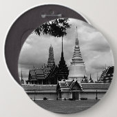 Vintages Thailand Bangkok Chapel Royal Palace Button (Vorne & Hinten)