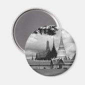Vintages Thailand Bangkok Chapel Royal Palace View Magnet (Vorderseite/Rückseite)