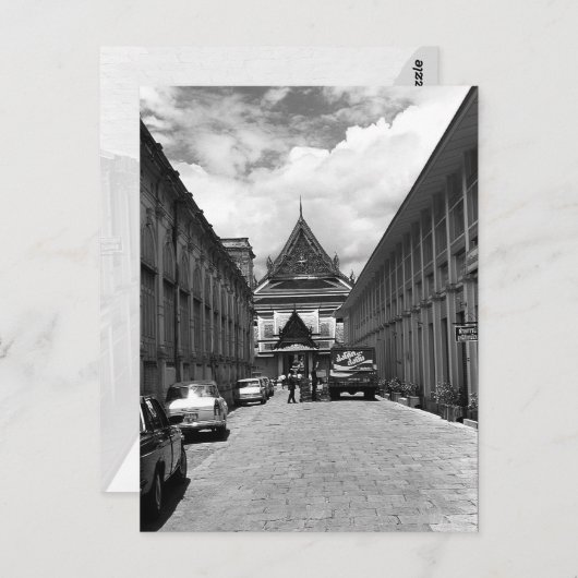 Vintages Thailand Bangkok Königspalast Postkarte (Vorne/Hinten)