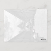 Vintages Thailand Bangkok Königspalast Postkarte (Rückseite)