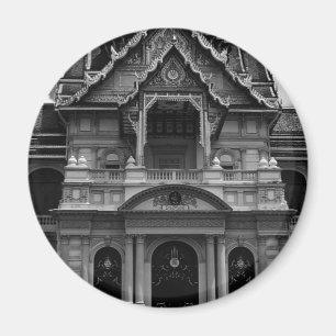 Vintages Thailand Bangkok Leinwand der Chakri-Grup Magnet
