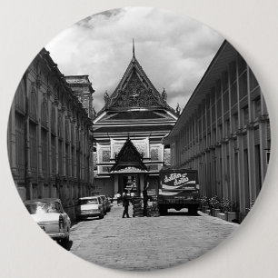 Vintages Thailand Bangkok Royal Palace 1970 Button