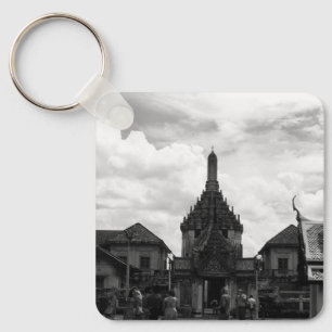 Vintages Thailand Bangkok Wat Phra Kaew Touristen Schlüsselanhänger