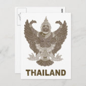 Vintages Thailand Postkarte (Vorne/Hinten)