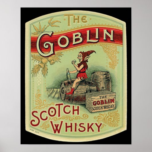 Vintages "The Goblin Scotch Whiskey Label" Poster (Vorne)