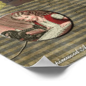 Vintages "The Sewing Lesson" - Handbuch drucken Poster (Ecke)