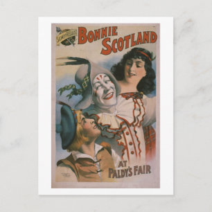 Vintages Theater "Bonnie Scotland" Postkarte