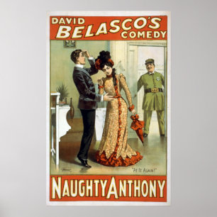 Vintages Theater "frechen Anthonys" Poster