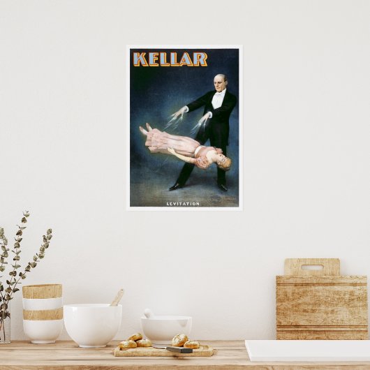 Vintages Theater "Kellar Levitation" Poster (Küche)