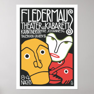 Vintages Theater und Cabaret Poster