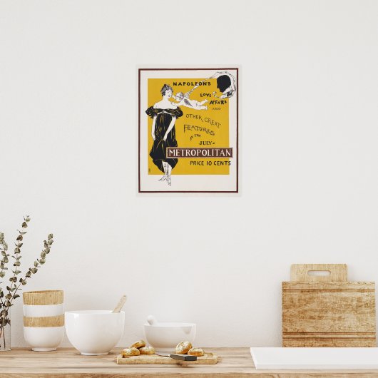 Vintages Theater/Werbetafel Poster (Küche)