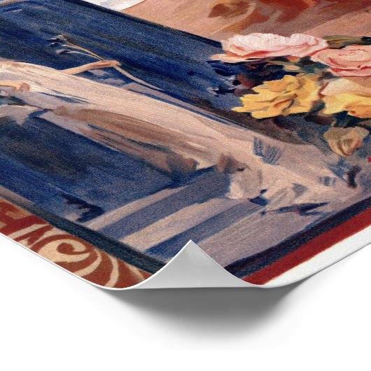 Vintages Theater/Werbetafel Poster (Ecke)