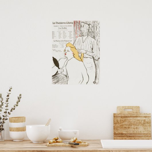 Vintages Theater/Werbetafel Poster (Küche)