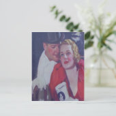 Vintages Theaterdatum Postkarte (Stehend Vorderseite)