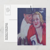 Vintages Theaterdatum Postkarte (Vorne/Hinten)