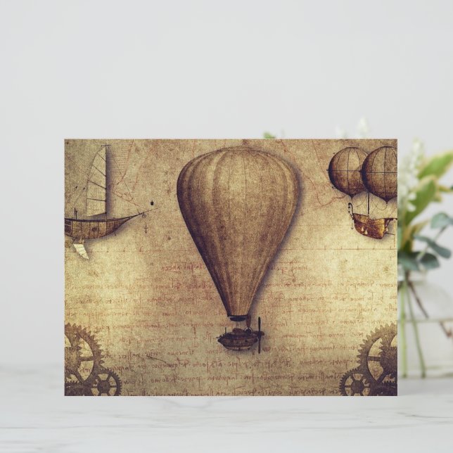 Vintages Thema für Steampunkreisen (Stehend Vorderseite)