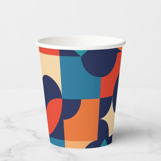 Vintages Thema Pappbecher (Rückseite)