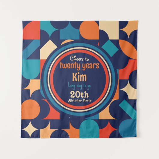 Vintages Thema Wandteppich (Vorderseite)