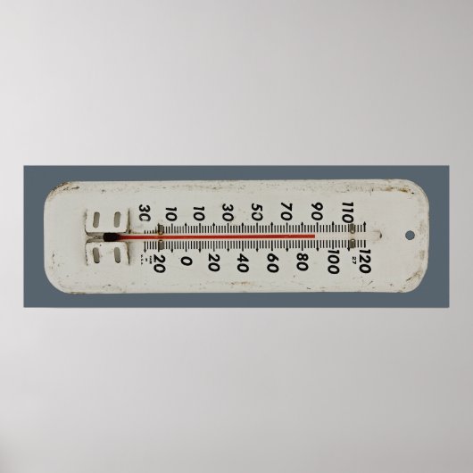 Vintages Thermometer Poster (Vorne)