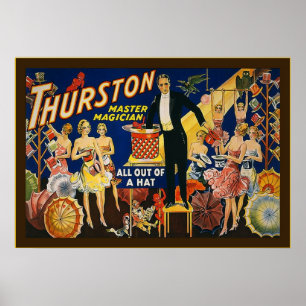 Vintages Thurston, Vorlagenmagier Poster