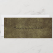 Vintages Ticket 50. Geburtstag/Party Einladungen (Rückseite)