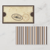 Vintages Ticket - Begleitkarte (Vorne/Hinten)