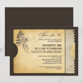 Vintages Ticketfest Einladung (Vorne/Hinten)