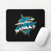 Vintages Tier Funny Shark Retro Niedlich Meme Mousepad (Mit Mouse)