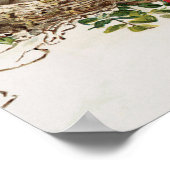 Vintages Tierposter - Bird in Nest Poster (Ecke)